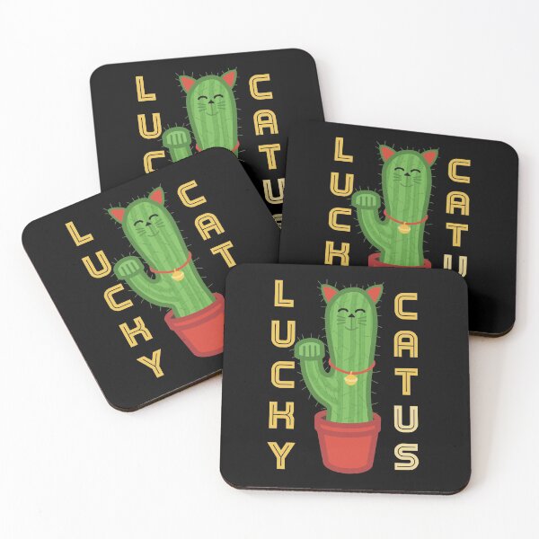 Item preview, Lucky Catus Cat and Cactus Mash Up Pun designed and sold by Funful.