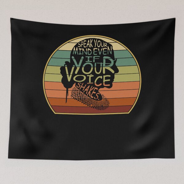 Item preview, Speak Your Mind Even If Your Voice Shakes RBG Vintage designed and sold by VeroniquePlazy.