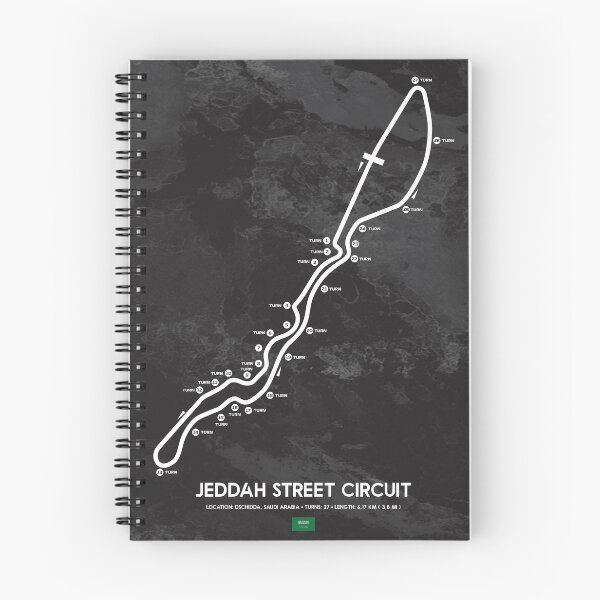 Item preview, Jeddah Street Circuit poster designed and sold by Tracksters.