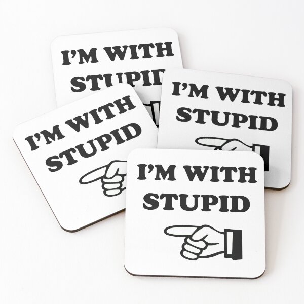Item preview, I'm With Stupid (Left) designed and sold by BigBoyFunky.