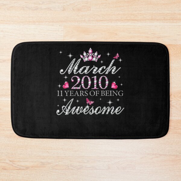 Item preview, Born In March 2010 11 Years Of Being Awesome 11th B Day  designed and sold by sariyahharry.