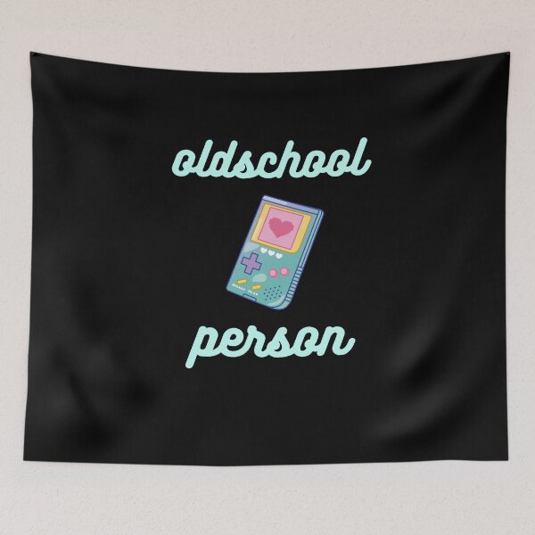 Item preview, Oldschool Person - aesthetic blue gameboy with heart designed and sold by GLwithUs.
