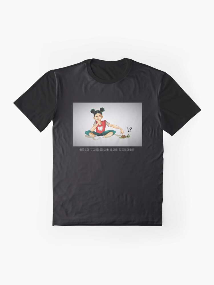 Alternate view of Over Thinking And also Hungry Graphic T-Shirt