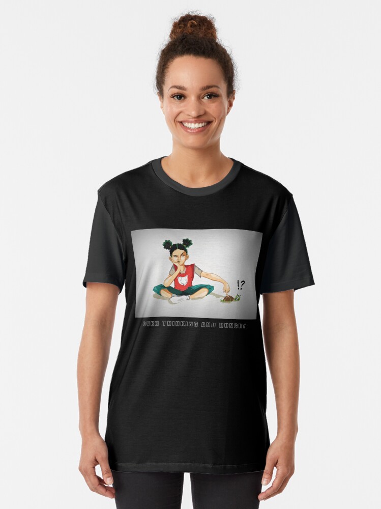 Alternate view of Over Thinking And also Hungry Graphic T-Shirt