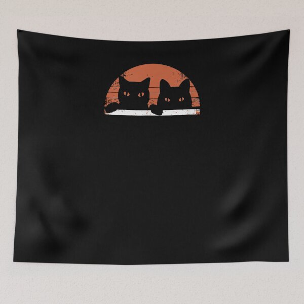 Item preview, Vintage Cat I Black Cat Retro Style I Cat Lover  designed and sold by sariyahharry.