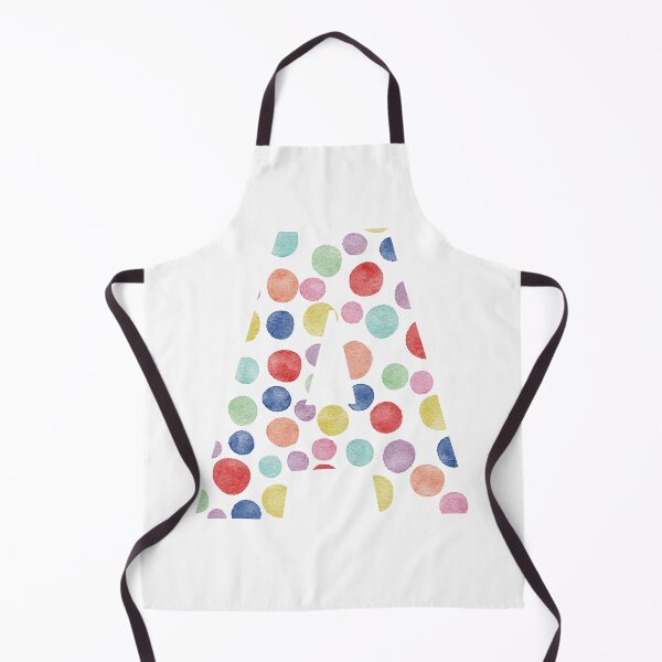 Item preview, Letter A in watercolour polka dot pattern designed and sold by SJAPhoto.