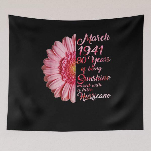 Item preview, March Girl 1941 T 80 Years Old 80th Birthday Gift  designed and sold by sariyahharry.