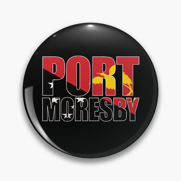Item preview, Port Moresby with Papua New Guinea Flag designed and sold by PNG-pikinini.