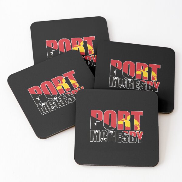 Item preview, Port Moresby with Papua New Guinea Flag designed and sold by PNG-pikinini.