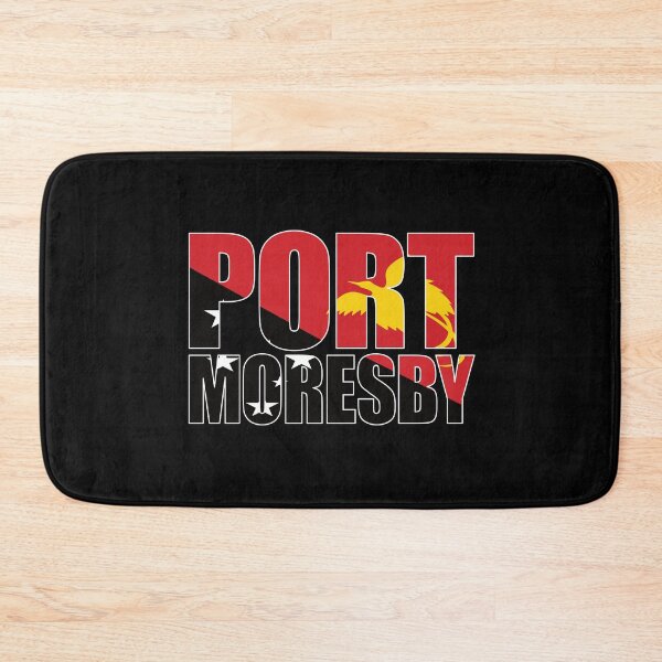 Item preview, Port Moresby with Papua New Guinea Flag designed and sold by PNG-pikinini.