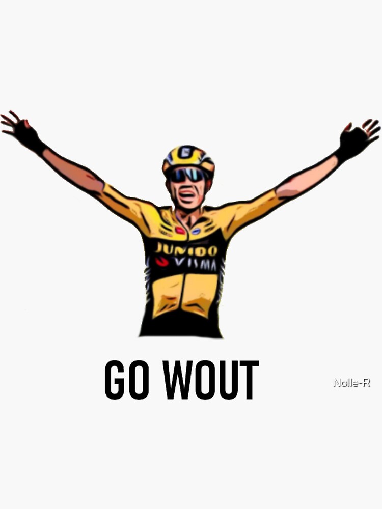 "Wout van Aert" Sticker by Nolle-R | Redbubble