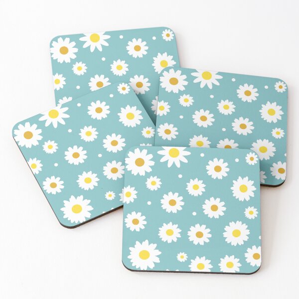 Item preview, Floral Summer Daisies Pattern On Green designed and sold by Hixon House.