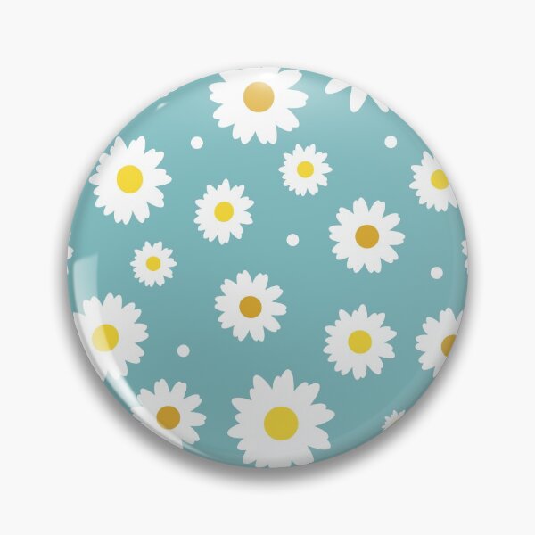 Item preview, Floral Summer Daisies Pattern On Green designed and sold by Hixon House.