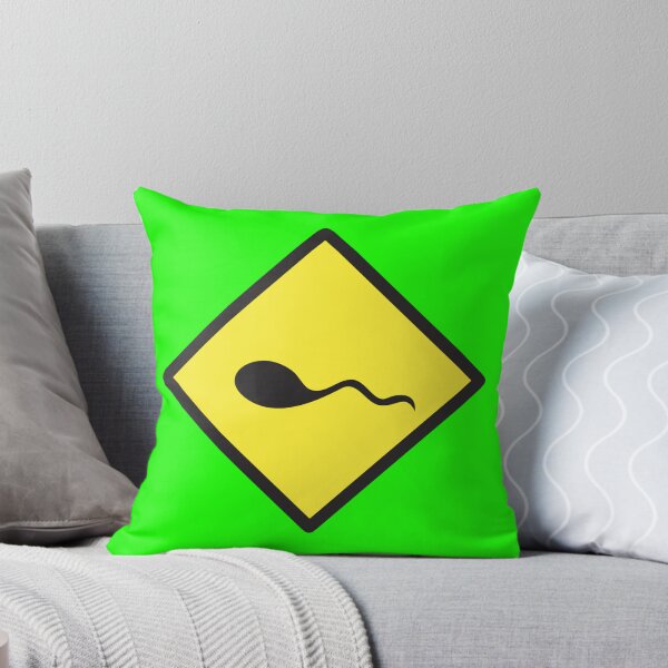 Item preview, sperm crossing yellow warning sign designed and sold by jazzydevil.