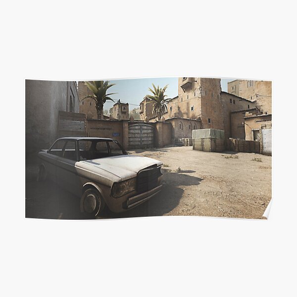 de dust II B site tunnel Poster