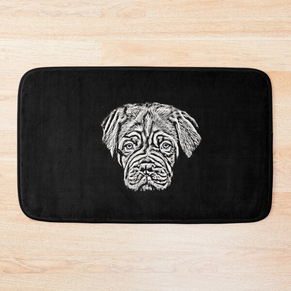 Artikelvorschau, Süße Dogge Welpen Illustration Schwarz weiß entworfen und verkauft von Kalli-design.