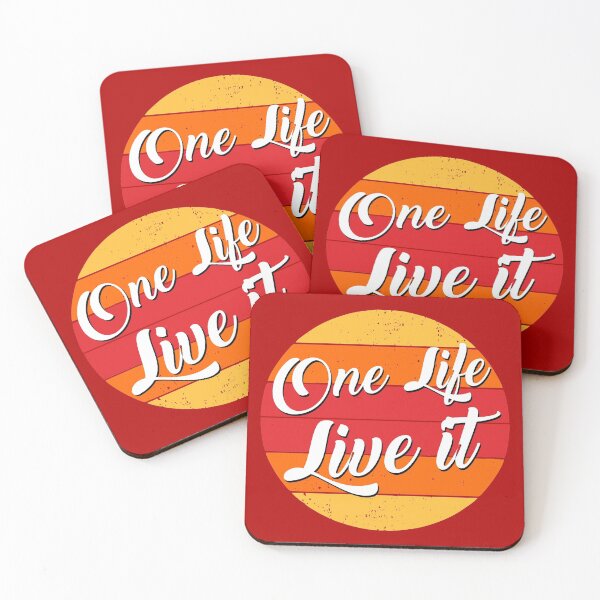 Item preview, One life live it - quote. designed and sold by angelisart.