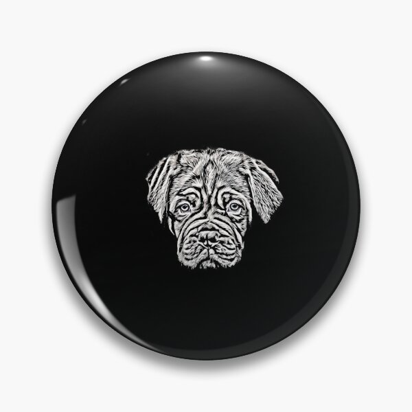 Artikelvorschau, Süße Dogge Welpen Illustration Schwarz weiß entworfen und verkauft von Kalli-design.