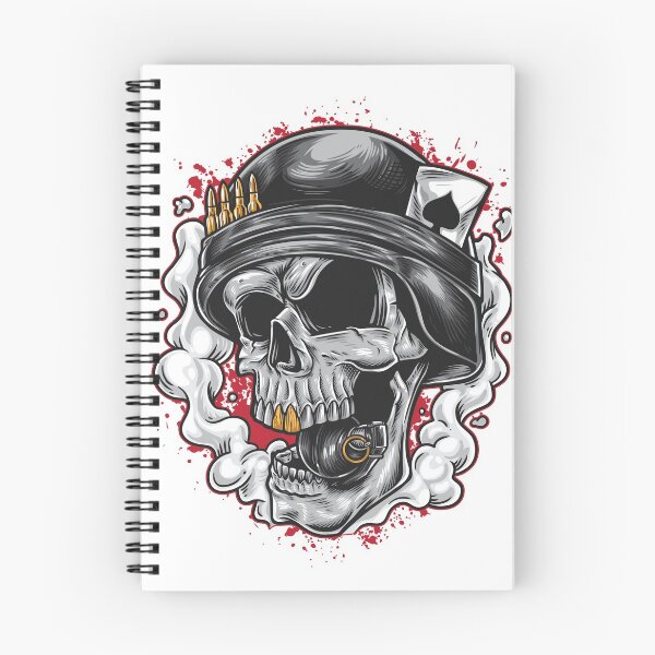 Item preview, Soldier Skull With Grenade Between The Teeth designed and sold by JTS STORE.