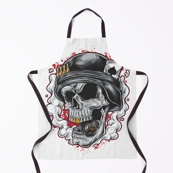 Item preview, Soldier Skull With Grenade Between The Teeth designed and sold by JTS STORE.