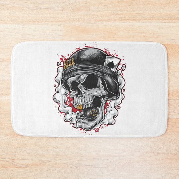 Item preview, Soldier Skull With Grenade Between The Teeth designed and sold by JTS STORE.