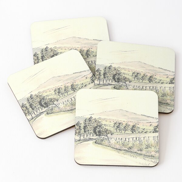 Item preview, Vintage Illustration of Ruberslaw, Bonchester Bridge, Scottish Borders designed and sold by yourscotborders.