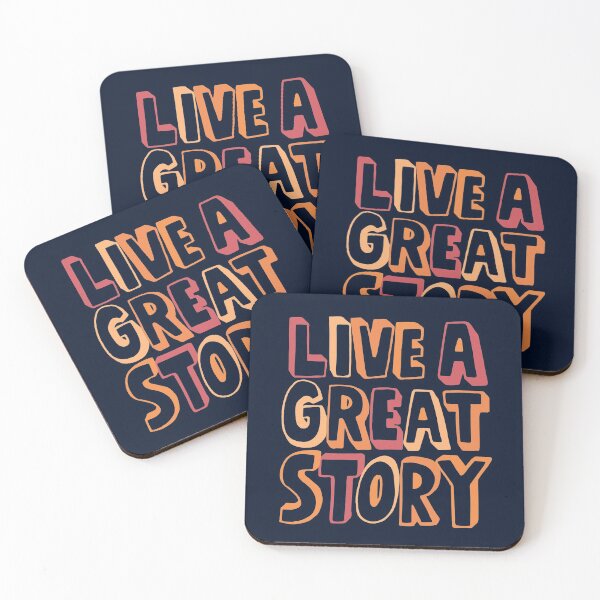 Item preview, Live A Great Story - Orange Shades designed and sold by madtoyman.