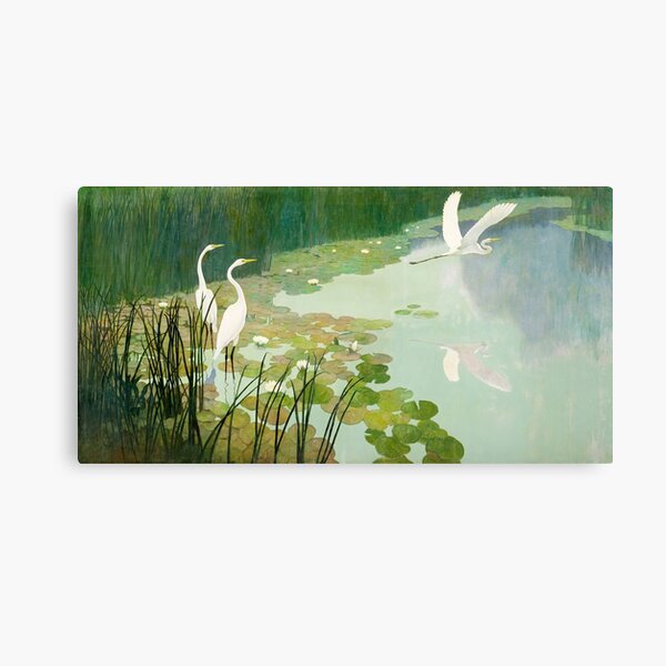 Herons in Summer, 1941 by Newell Convers Wyeth Canvas Print
