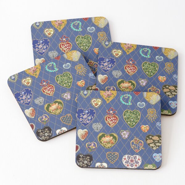 Item preview, Love charms gallery in blue designed and sold by runcatrun.