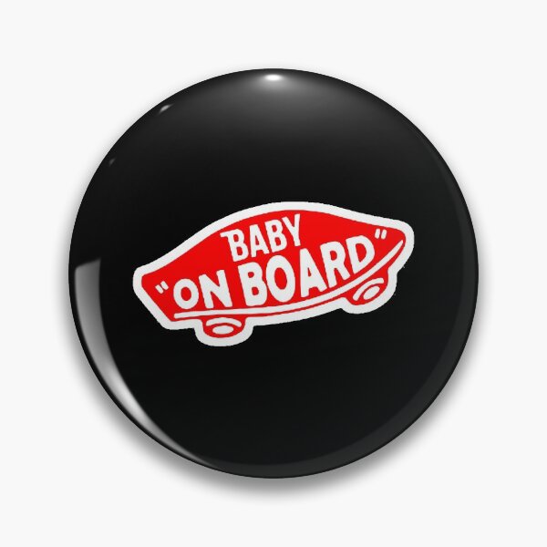 Item preview, baby on board skateboard red designed and sold by inachapman.