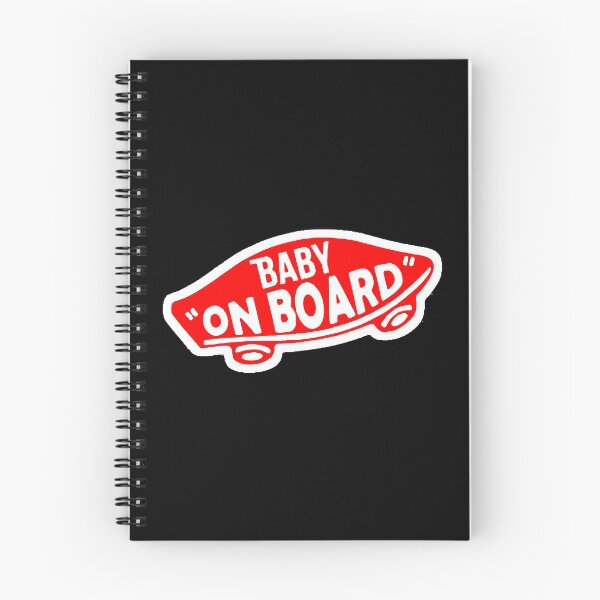 Item preview, baby on board skateboard red designed and sold by inachapman.
