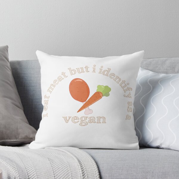 Item preview, I eat meat but i identify as a vegan designed and sold by ProjectKittyArt.
