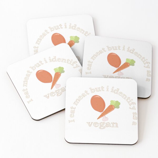 Item preview, I eat meat but i identify as a vegan designed and sold by ProjectKittyArt.