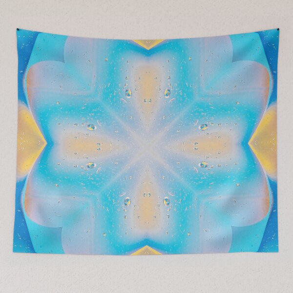 Item preview, Water droplet floral star designed and sold by puravidavisions.