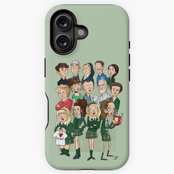 Vista previa del artículo con la obra «Derry Girls», diseñado y vendido por JamieBCartoons.