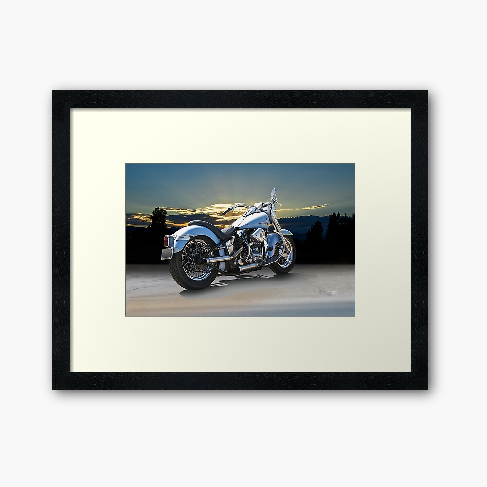 1964 Harley-Davidson FLHP Duo-Glide Framed Art Print