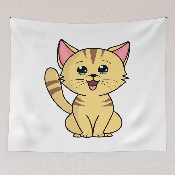 Item preview, adorable little cartoon kitty designed and sold by AnimalsCartoon.