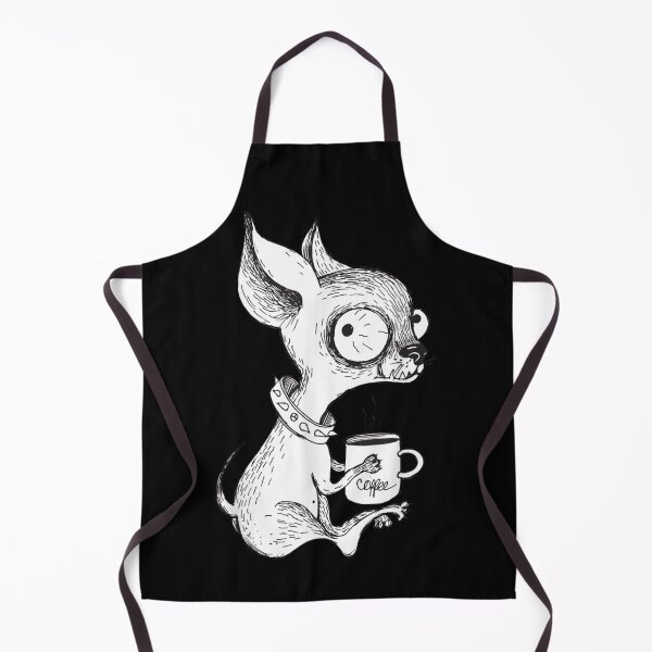 Item preview, Angry Chihuahua sitting with coffee designed and sold by Unique-Tees.