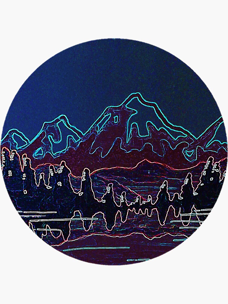 Neon Mountains by hwelliver