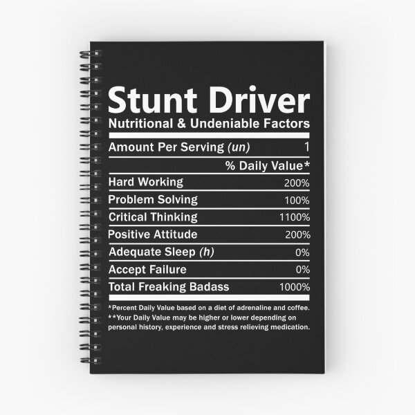 Item preview, Stunt Driver T Shirt - Nutritional and Undeniable Factors Gift Item Tee designed and sold by oslandefren.