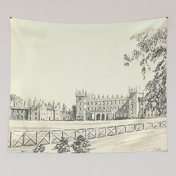 Item preview, Vintage Illustration of Floors Castle, Kelso, Scottish Borders designed and sold by yourscotborders.
