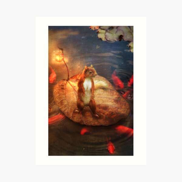 Columbus the Squirrel Art Print