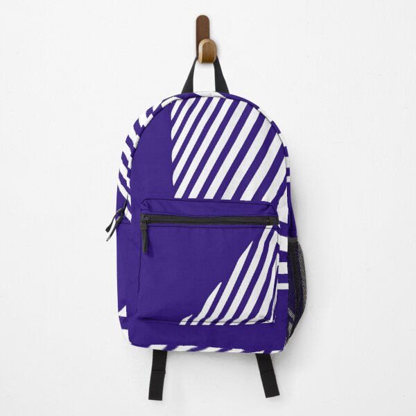Item preview, Beautiful 3D style stripped square shape of white color on dark violet surface designed and sold by FCEalin.