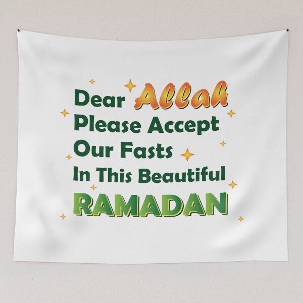 Item preview,  Dear Allah, Please Accept Our Fasts in This Beautiful Ramadan designed and sold by Printoweb.