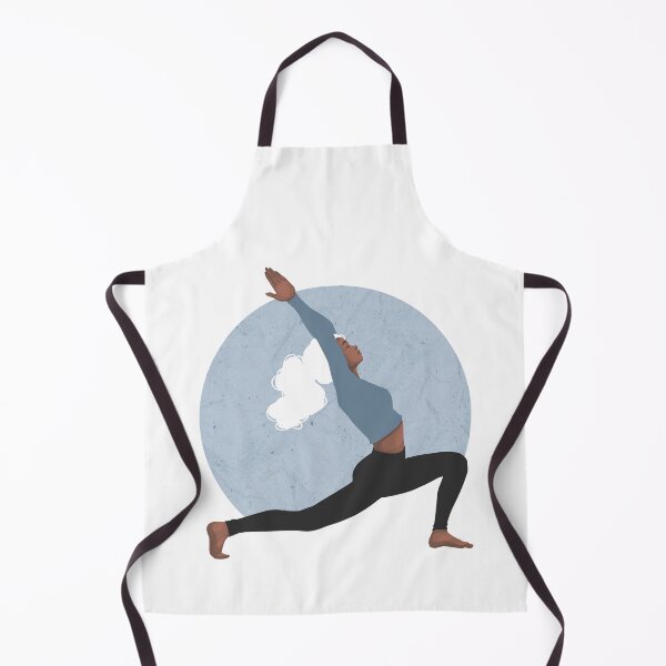 Item preview, Blue Yoga Girl Pose - Open Your Heart Namaste - Spiritual Mindful Asana - Illustration by MadliArt designed and sold by MadliArt.