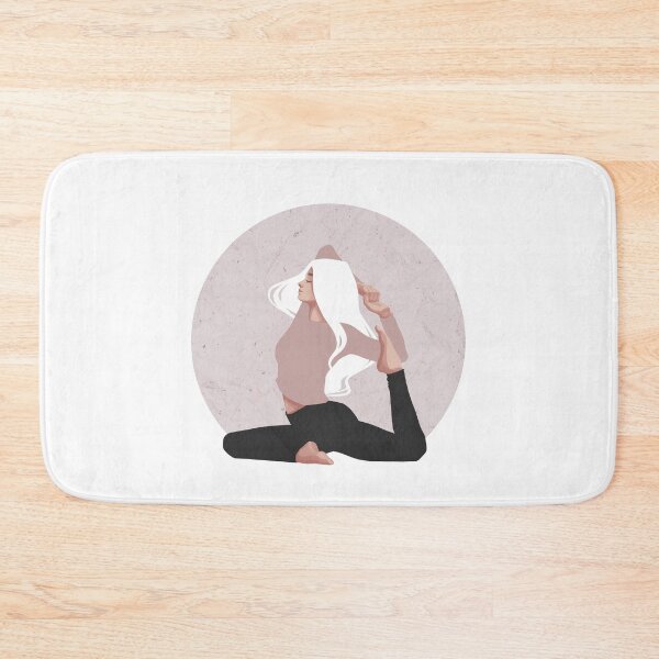 Item preview, Pink Yoga Girl Pose - Open Your Heart Namaste - Spiritual Mindful Asana - Illustration by MadliArt designed and sold by MadliArt.