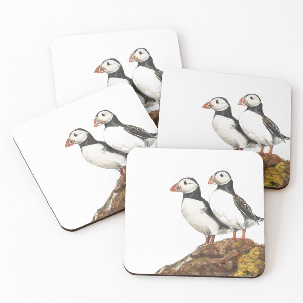 Item preview, Watercolour Puffins designed and sold by Dearest-Delilah.