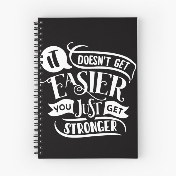 Item preview, It Never Gets Easier You Just Get Stronger, motivational quotes designed and sold by ArtDeziGn.