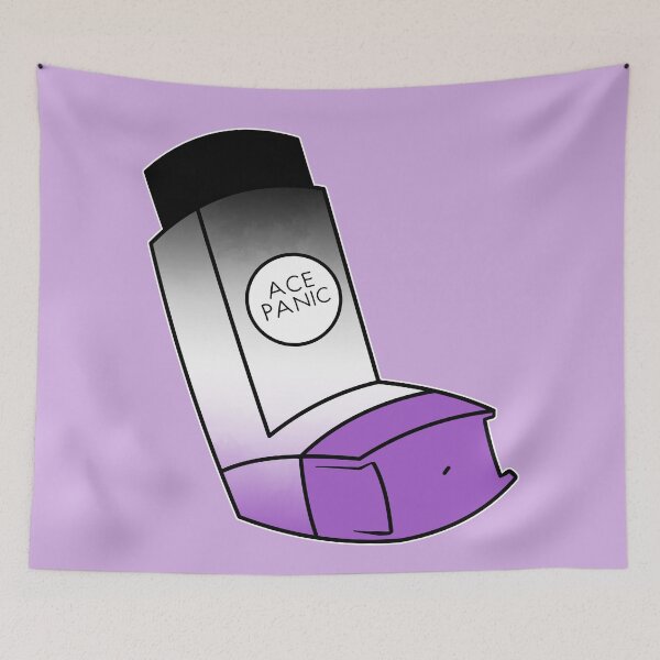 Item preview, Ace Panic! - The queer inhalers series designed and sold by Chiara Filincieri.