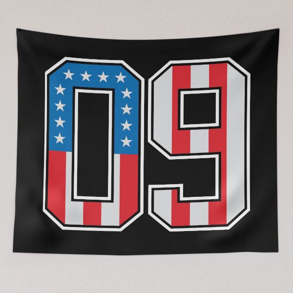 Item preview, 9 American Classy Numbers nine United States Flag designed and sold by Urosek.